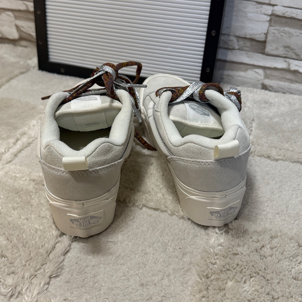 Vans Knu Stack 'White' Old School Platform Shoes - image 7